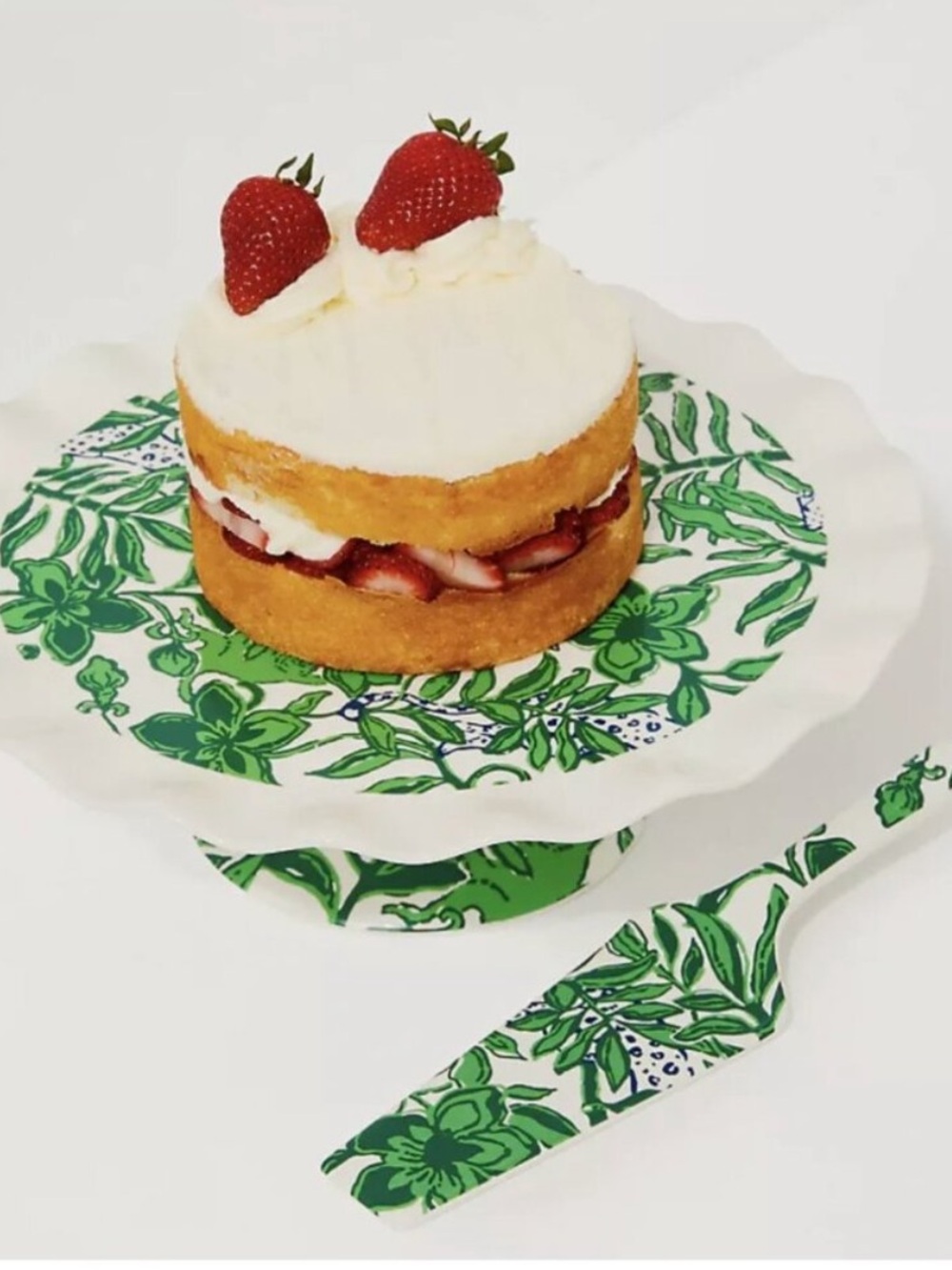 Lilly Pulitzer Cake Stand Serving Set Fiddle Leaf Lil Escape Plan